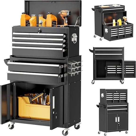 Superday 8-Drawer Metal Rolling Tool Chest