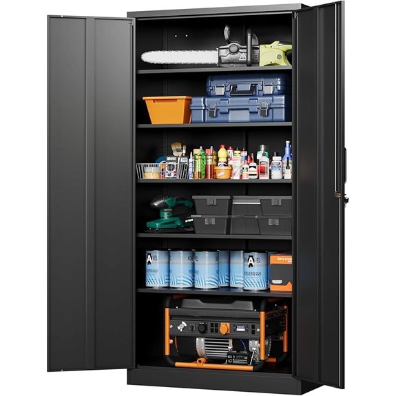 Letaya Metal Garage Storage Cabinets with Lock