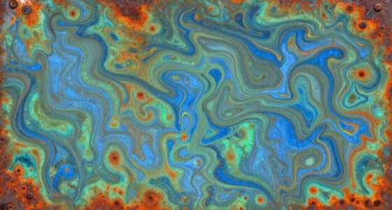 metal surface oxidation art