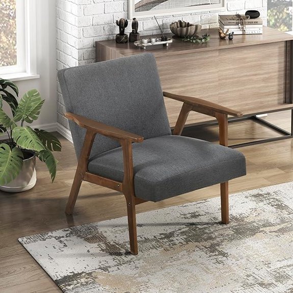 Lexicon Mid-Century Upholstered Accent Chair