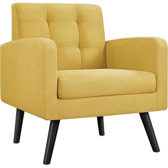 Yaheetech Mid-Century Upholstered Accent Chair