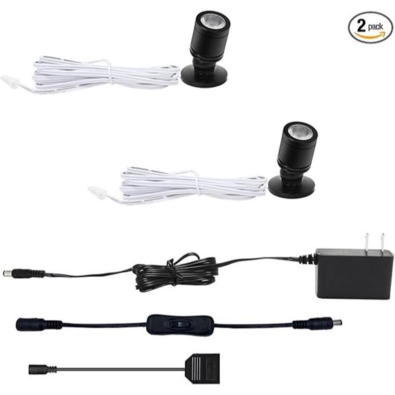 Taysing LED Mini Spotlights for Display (2 Pack)