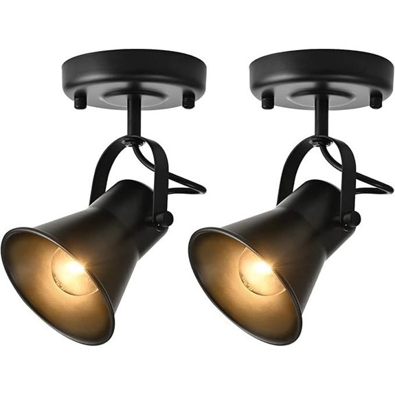 KEESFU Mini Track Lighting Ceiling Spotlights (2 Pack)