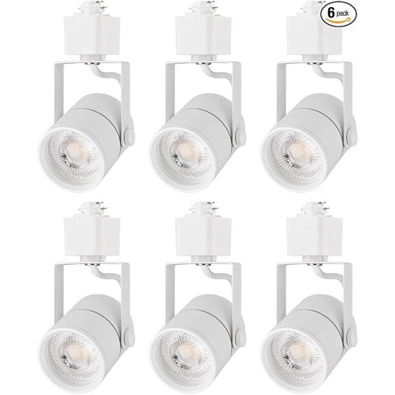 Mirrea LED Track Lighting Heads with 8W Bulb (6 Pack)