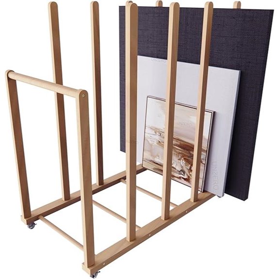 Art Storage Rack with Wheels for Art Studios