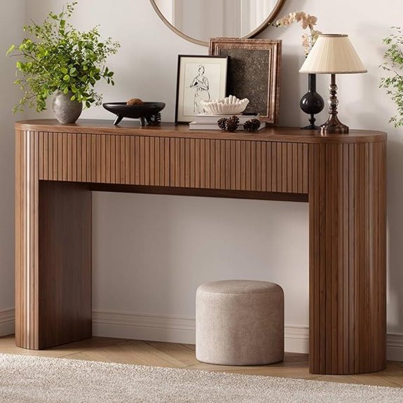 55-Inch Modern Console Table with Storage