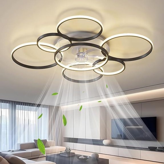 41 Modern Ceiling Fan with Lights and Remote