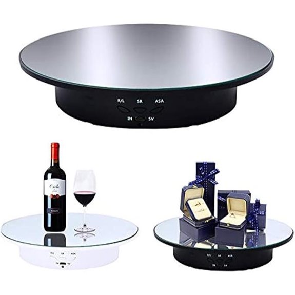 JAYEGT Motorized Rotating Display Stand 360° Turntable