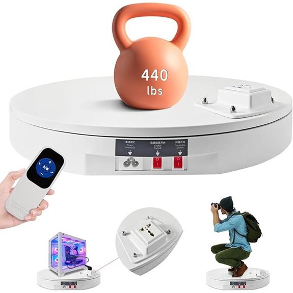 Motorized Rotating Display Stand with 400Lb Capacity