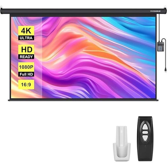 VIVOHOME Motorized 100 4K Projector Screen