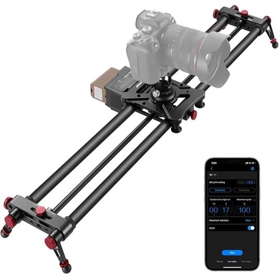 NEEWER 80cm Motorized Camera Slider with App Control