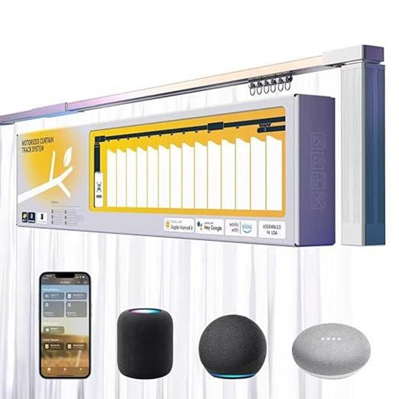 Smart Electric Curtain Motorized Track with App Control