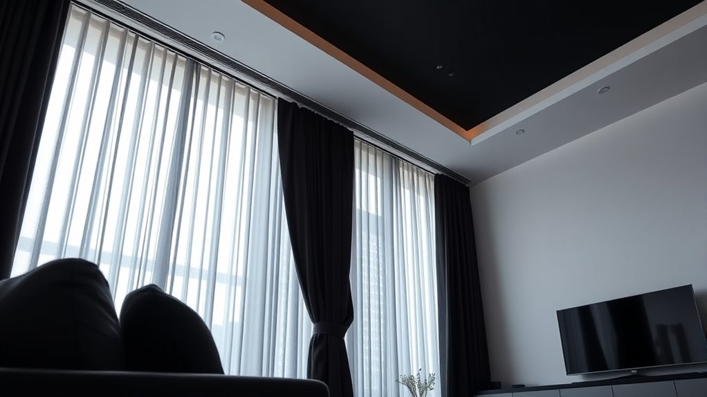 motorized curtain track features