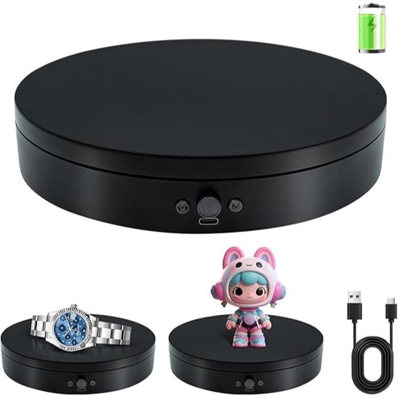 Motorized Rotating Display Stand for Jewelry & Cake