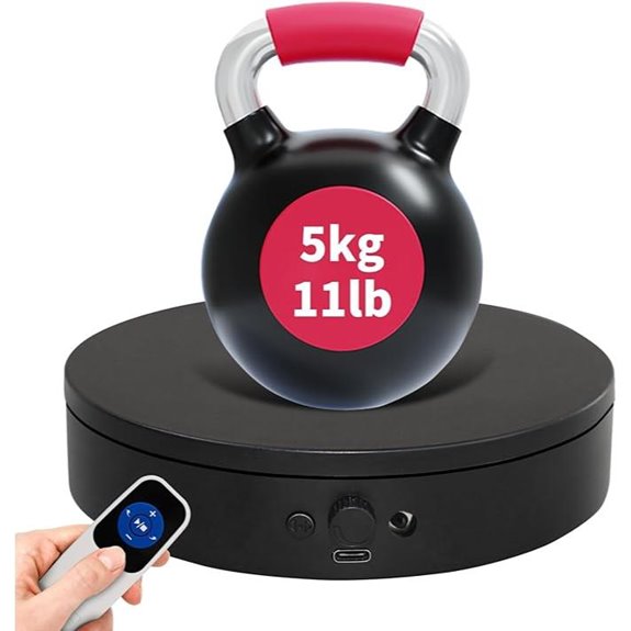 Motorized Turntable with Remote for Photography and Display