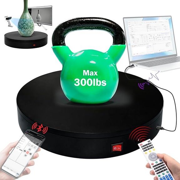 Programmable Motorized Turntable for Photography and Display