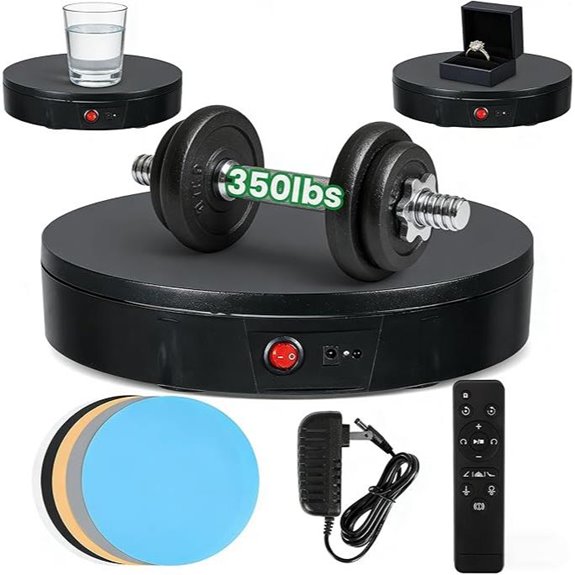 Motorized 11.8 Photography Turntable with Remote