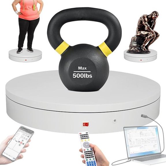 Motorized Turntable for Photography and 3D Scanning