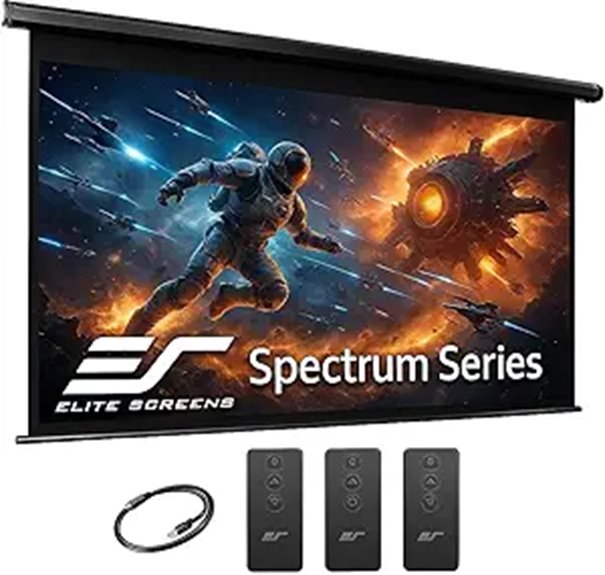 Elite Screens Spectrum RC1 125 Motorized Projection Screen