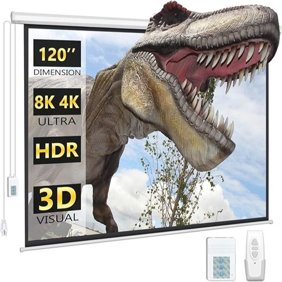 DINAH 120 Electric Motorized Projector Screen