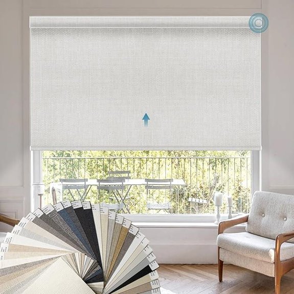 Motorized Smart Blackout Roller Shades with Remote