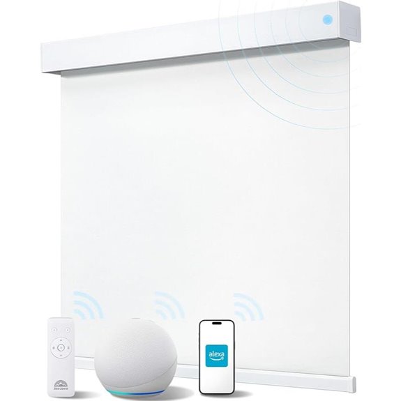 Smart Motorized Roller Shades with Remote Control