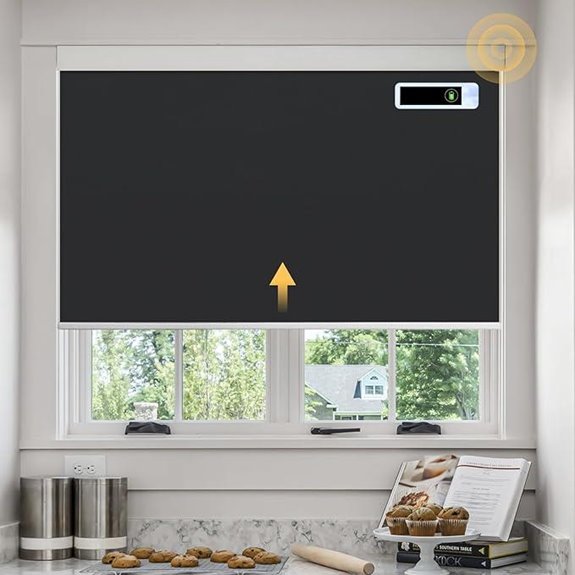 Motorized Blackout Smart Blinds with Remote and Solar