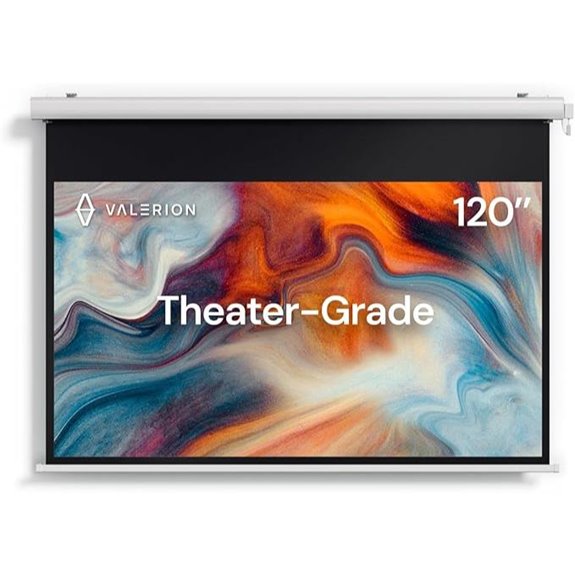 Motorized 120 Waterproof Projector Screen for Home
