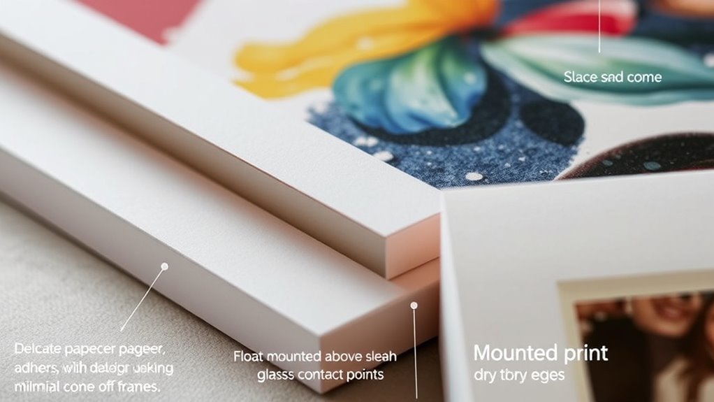 mounting methods comparison chart