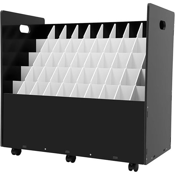 Blue Print Storage Organizer with Wheels