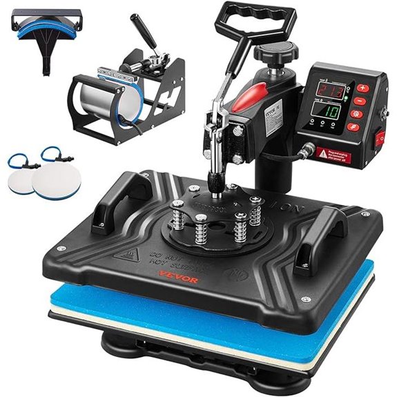 VEVOR 5-in-1 Heat Press Machine 12x15 Inches
