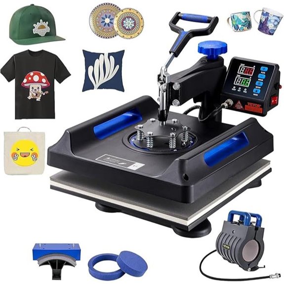 VEVOR 5-in-1 Heat Press Machine with Tumbler Hat