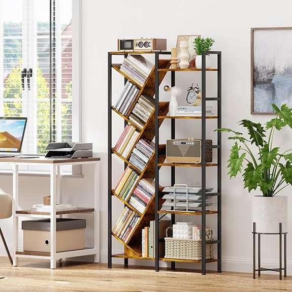 5-Tier Double Wide Industrial Bookshelf
