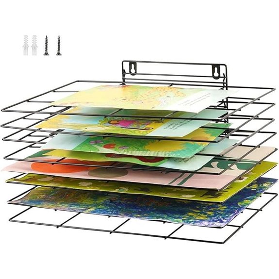 Art Drying Rack with 8 Shelves for Classrooms
