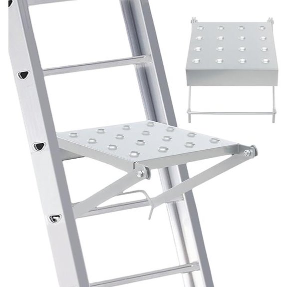 Anti-Slip Ladder Work Platform with Tool Tray