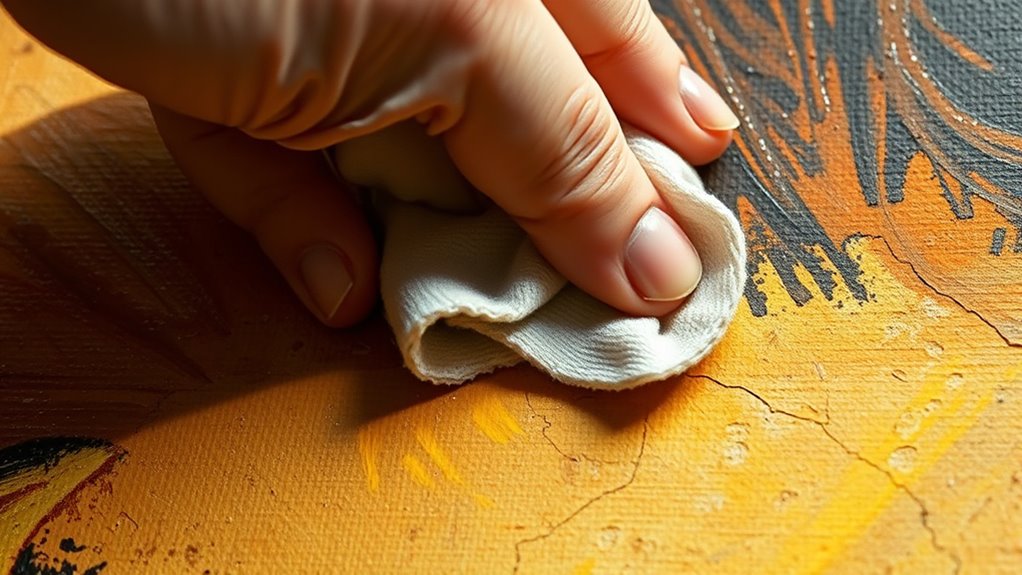 oil painting surface vulnerability