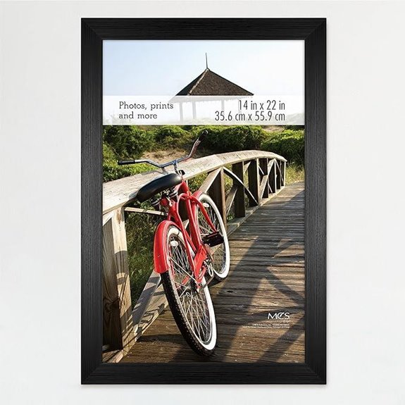 MCS 14x22 Onyx Woodgrain Poster Frame (1-Pack)