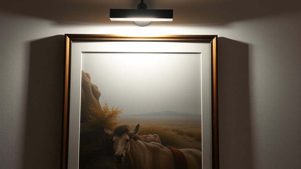 optimal artwork lighting placement