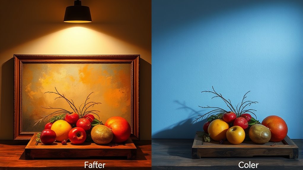 optimal lighting for artwork