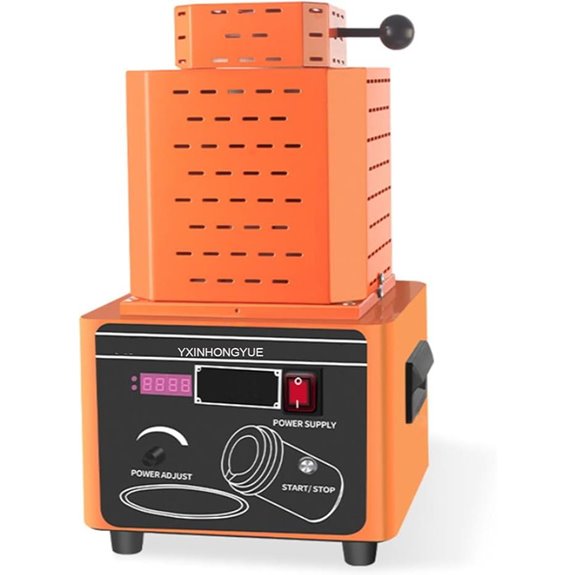 Orange 2KG Electric Melting Furnace with Crucible
