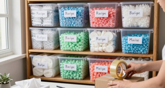 organized packaging storage tips