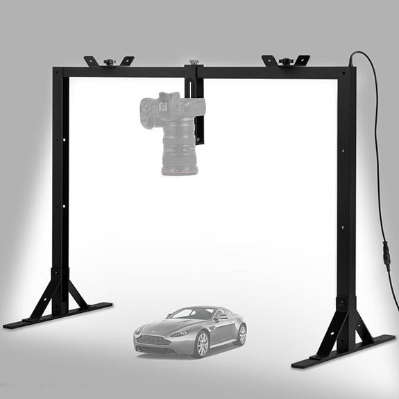 Overhead Camera Mount with LED Light for Photography