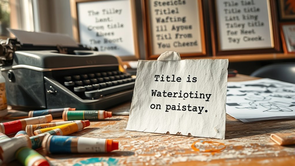 personal stories shape artwork titles