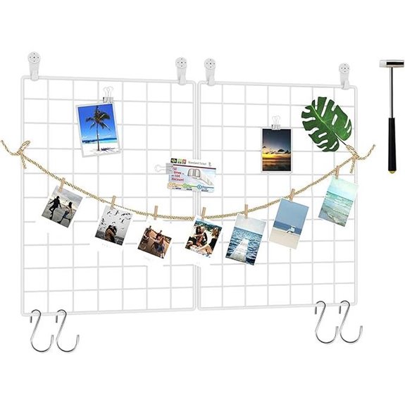 C&AHOME Photo Wall Display Set with Hooks and Clips