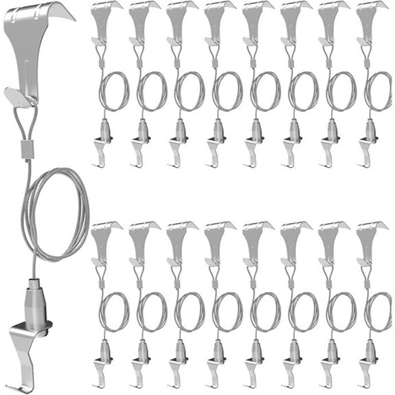 16 Pcs Picture Rail Hanging System Kit
