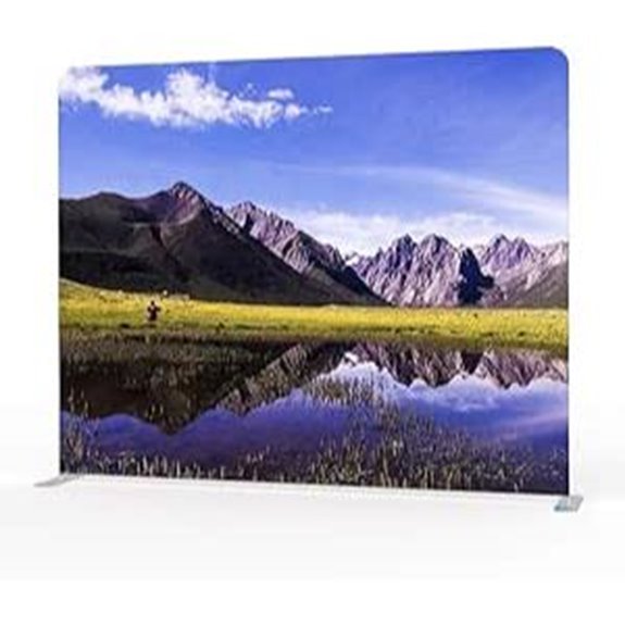 POVOKICI 10ft Portable Tension Fabric Trade Show Wall