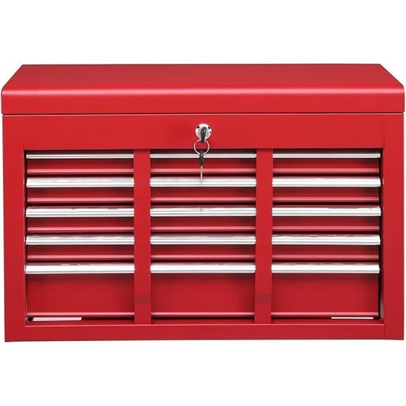 Winado 24” Portable Metal Tool Box with Drawers