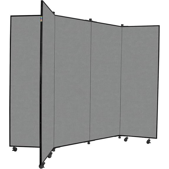 Screenflex Portable Wall Divider with 6 Panels