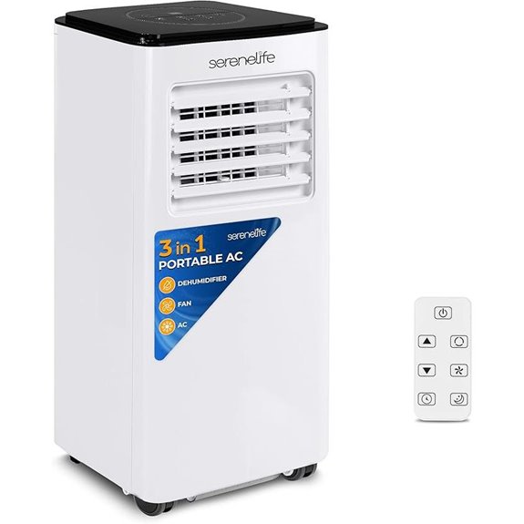 SereneLife Portable 8000 BTU 3-in-1 Room Air Conditioner