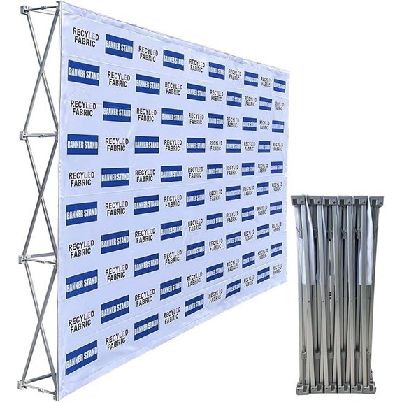 Portable 8x10ft Aluminum Tension Fabric Display Stand